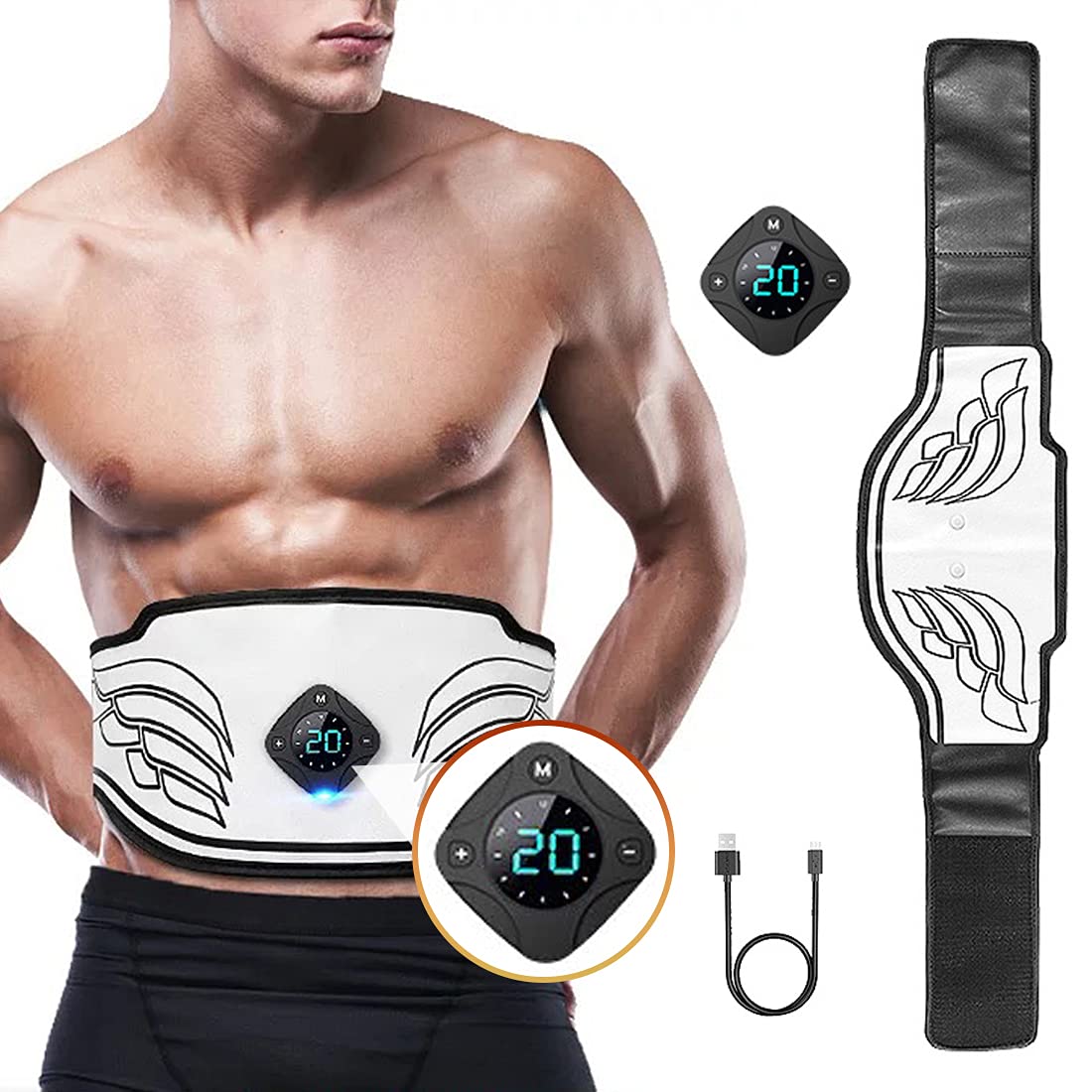 Amazon.co.jp: 【改良モデル ジェルシート不要】EMS 腹筋ベルト 腹筋