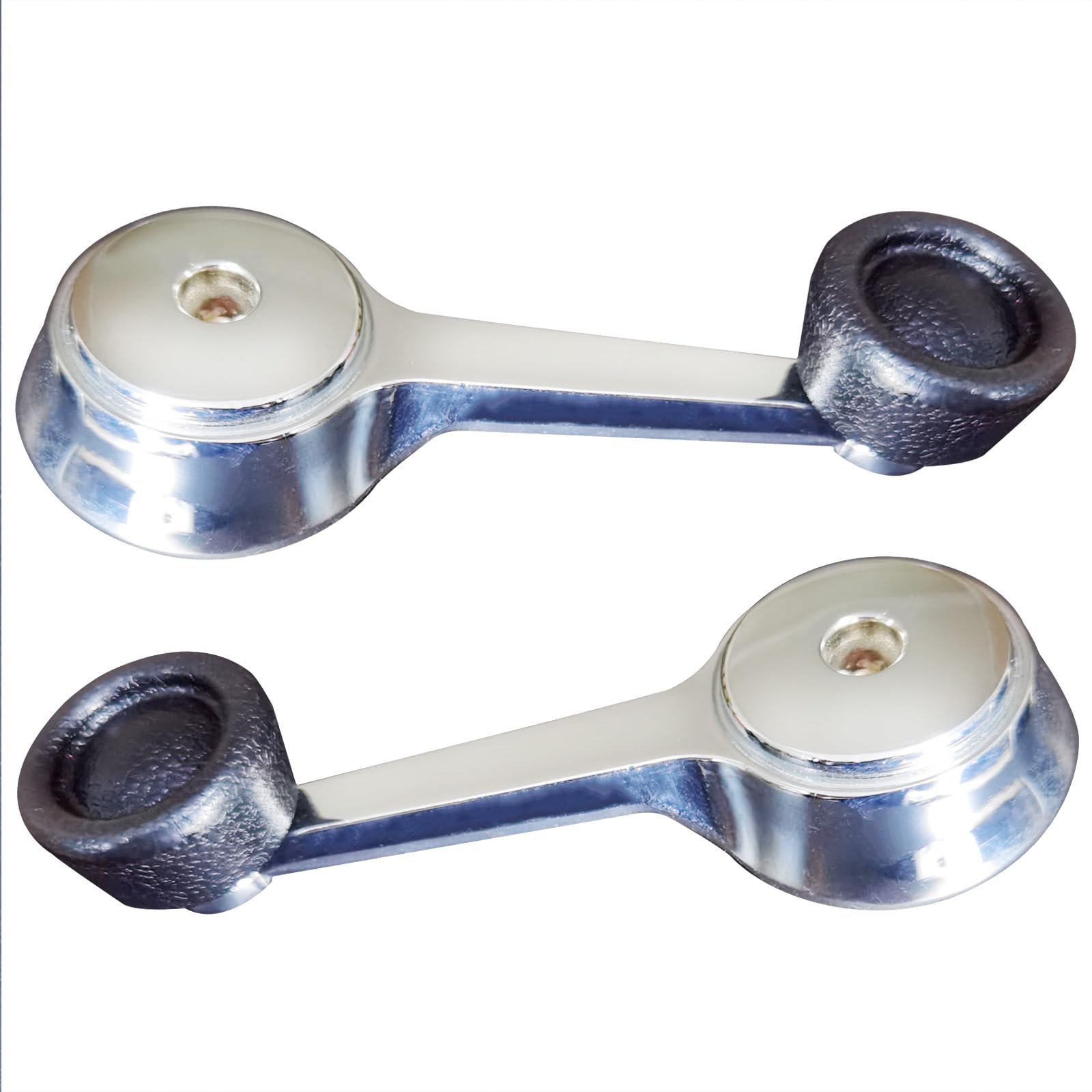 2 Pcs Inside Manual Window Crank Handles Compatible with 1987-1991 Jeep Wrangler, 1974-1983 Cherokee Wagoneer, 1974-1988 Jeep J20 J10, 1984-1991 Grand Wagoneer, Chrome