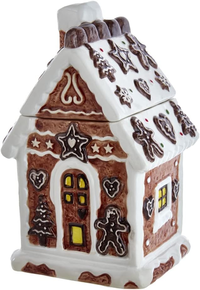Kurt S. Adler 10.2-Inch Gingerbread House Cookie Jar