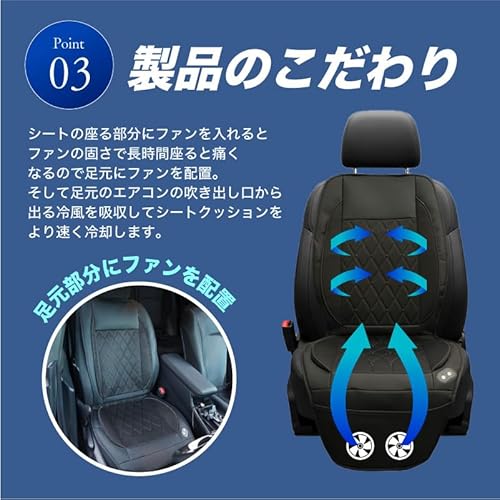 Ｃｏｌｕｌｕ シートクーラー カーファンシート DC12V