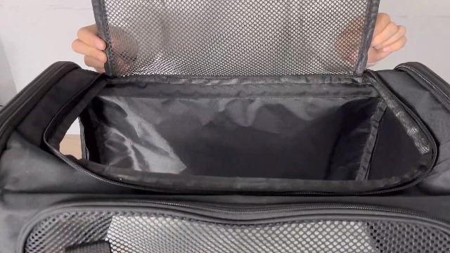 TOFFCAEA Trasportino Morbido Per Cani E Gatti - Borsa Da Viaggio Ripiegabile Con Tappetino Lavabile, Tracolla E Accessori (Taglia L, Rosa) - Foto 4