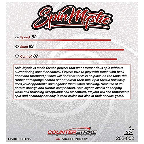 Counterstrike Phantom Light Ping Pong Paddle | Unbeatable Speed & Control | Professional Ping Pong Paddle | Offensive Table Tennis Paddle | Ittf Approved | Tournament Legal #TOP6