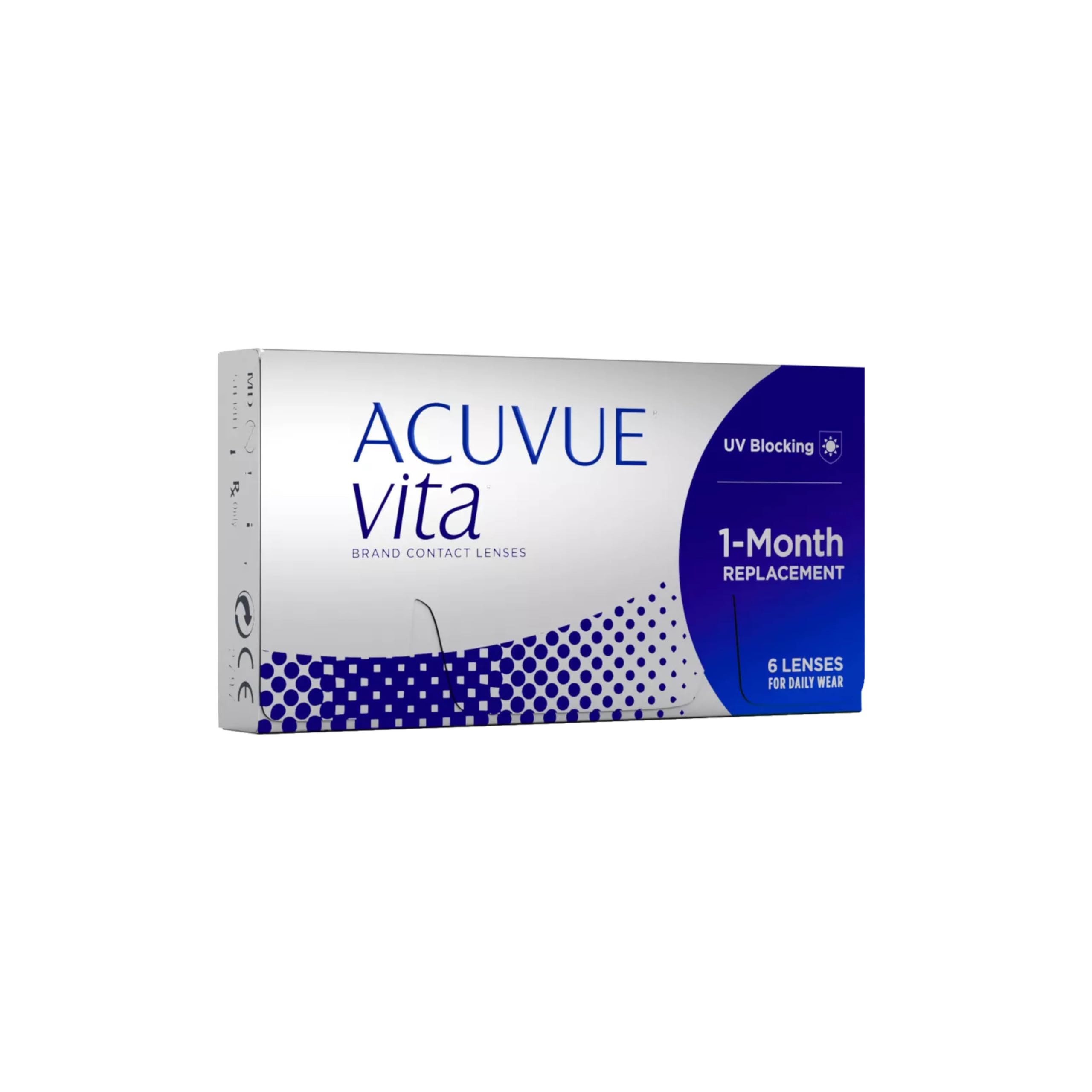 ACUVUE Vita Monatskontaktlinsen mit komfortablem Tragegefühl – Den ganzen Monat lang – -2,5 dpt & BC 8.8 – Mit UV Schutz & durchgängig hohem Feuchtigkeitsgehalt – 6 Linsen