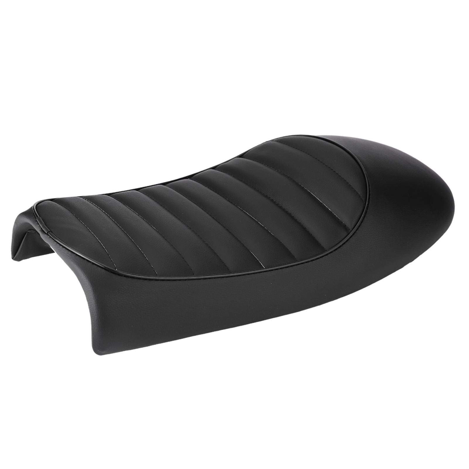 Asiento de motocicleta de cuero sintético, estilo vintage, estilo Cafe Racer, plano, para CG125, GN, CG, CB400SS (A