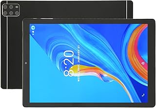 Tablet 2 em 1 com teclado e mouse, tablet Android 12 de 10,1 polegadas, 6 GB + 128 GB, MT6735 10 Core, tablet de chamadas WiFi 5G, com fones de ouvido BT (preto)