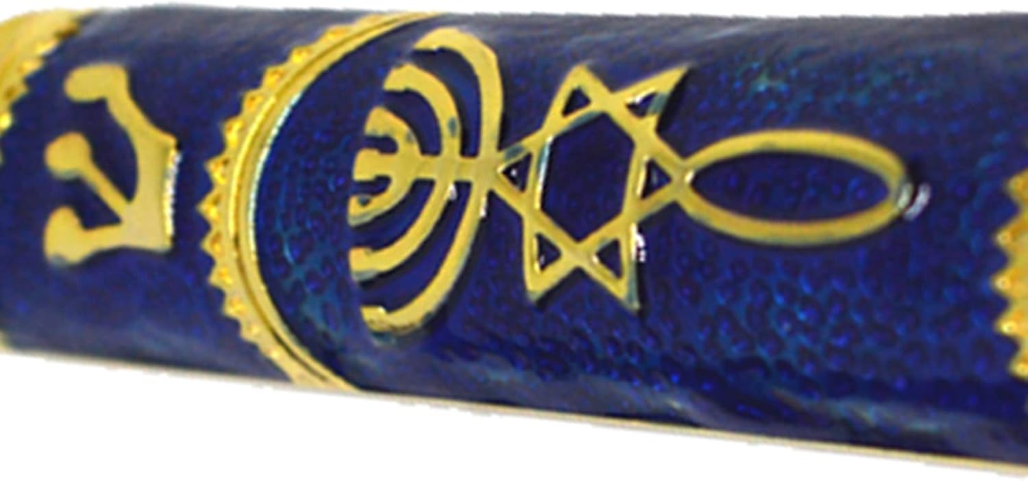 2 pcs Jerusalem Goalpost Holy Scroll mezuzah Israeli Retro Craft Decoration Judaism Souvenirs Gift 10 cm / 4 inches