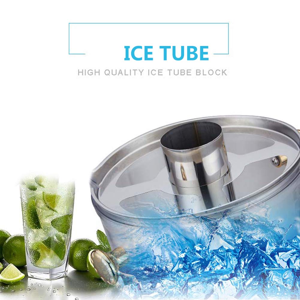 Torre De La Cerveza Bebida De Jugo Dispensador 8L Dispensador De La Cerveza Fruta del Acero Inoxidable del Trípode Hotel De Negocios Bebida Fría Máquina De Jugo Cubo Cubo Bebida Silver-Single Head