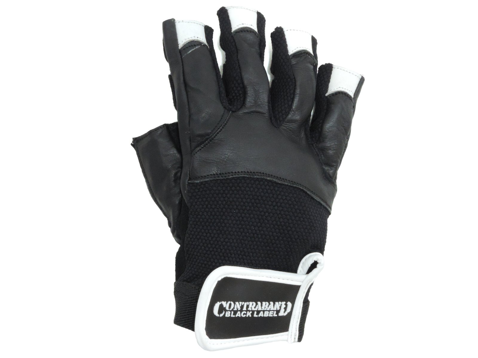 Contraband Black Label 5830 - Guanti Sollevamento Pesi In Pelle Premium