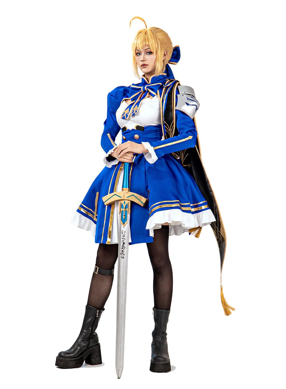 OSIAS Kobieta Gra Saber Kostium Cosplay