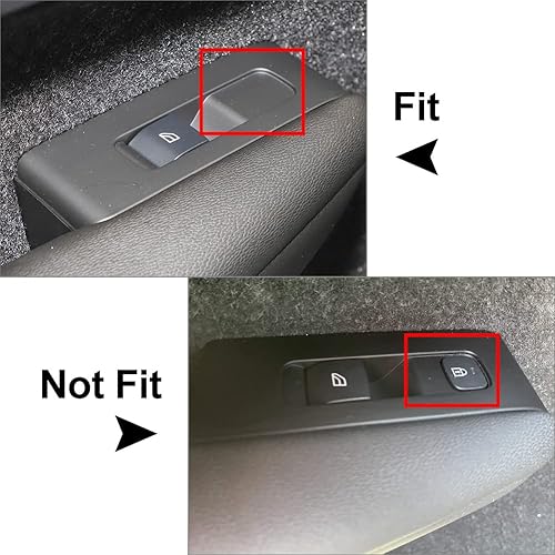 Miniatura 4 de Lirun 4 Pcs Door Window Switch Button Panel Trims for Volvo XC40 2018-2020, Silver