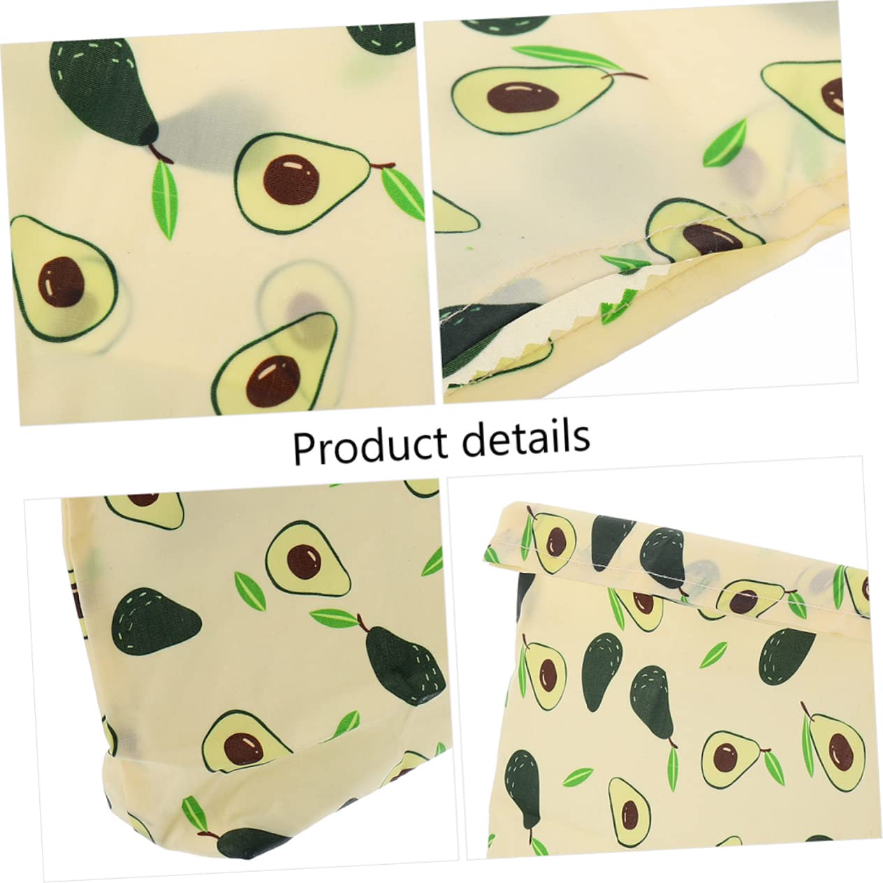 Anneome 3piezas Bolsa De Almacenamiento Reutilizable De Algodón y Cera De para Frutas Verduras y Snacks y Lavable Mantiene La Natural Alimentos
