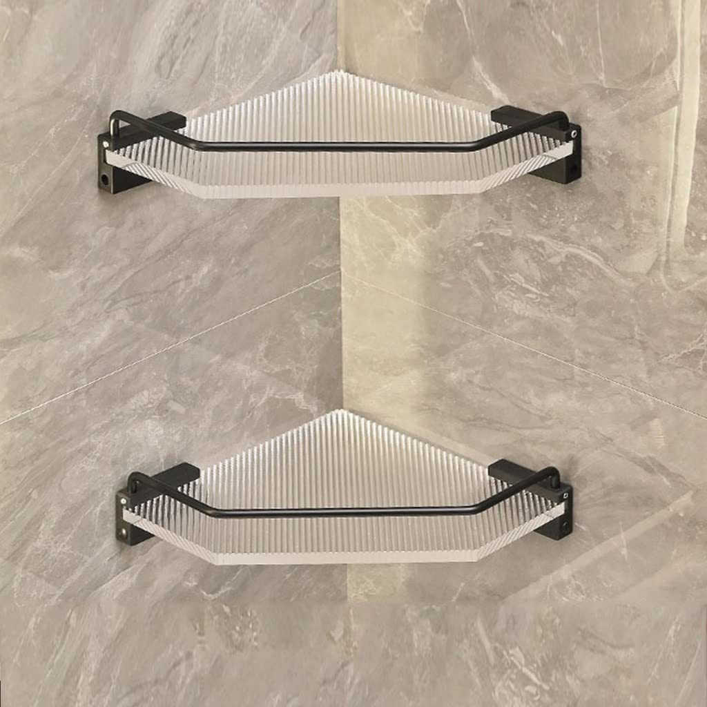 ZJHFFFG Shower Shelf Racks Triangle Shower Caddy Wall Mount Corner Shelf for Bathroom Kitchen Organization Shower Caddy