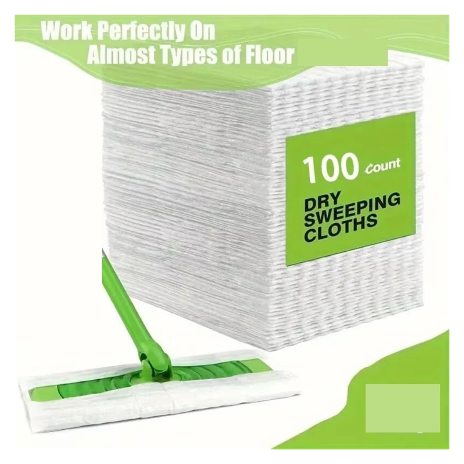30/200 pezzi di carta for la rimozione della polvere panno for la rimozione della polvere domestica usa e getta elettrostatico Mop Pad for piastrelle(200PCS)