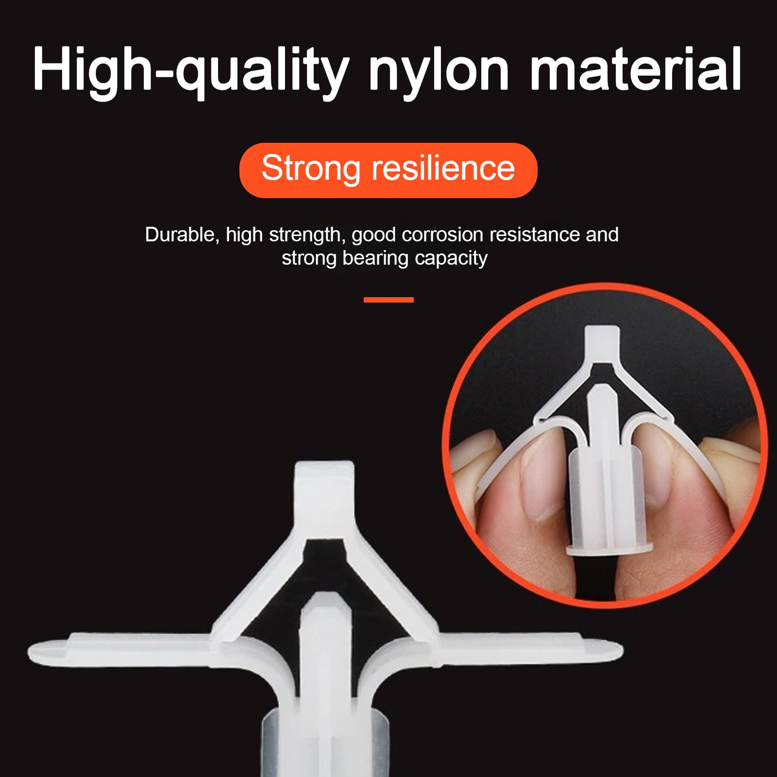 Plasterboard Wall Plug, 100 Pcs Plasterboard Fixings, 50 Plaster Board Wall Plug and 50 Screws - Image 3