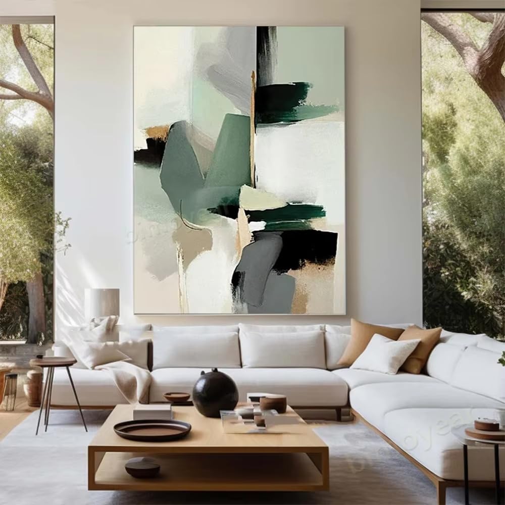 DFZEWKI Painting On Canvas Modern Home Trim Paint Abstract Wall Art Picture Mural Decor Living Room(80x120cm(31x47in)/No frame)