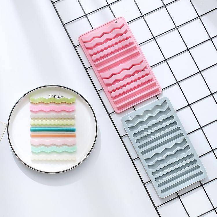 Silikon Backmatte Hundekekse 2 Stück, RUNEAY Müsliriegel Backform Silikon Hundekekse Backform 12 Riegel 2 Stücke Silikon Backmatten für Hundeleckerlies, Schokoladenform Pralinenform Silikon
