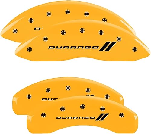 Miniatura 10 de MGP Fundas para pinza de freno para Dodge Durango 2011-2025 (requiere ruedas de 17 pulgadas o más), acabado con recubrimiento en polvo rojo,