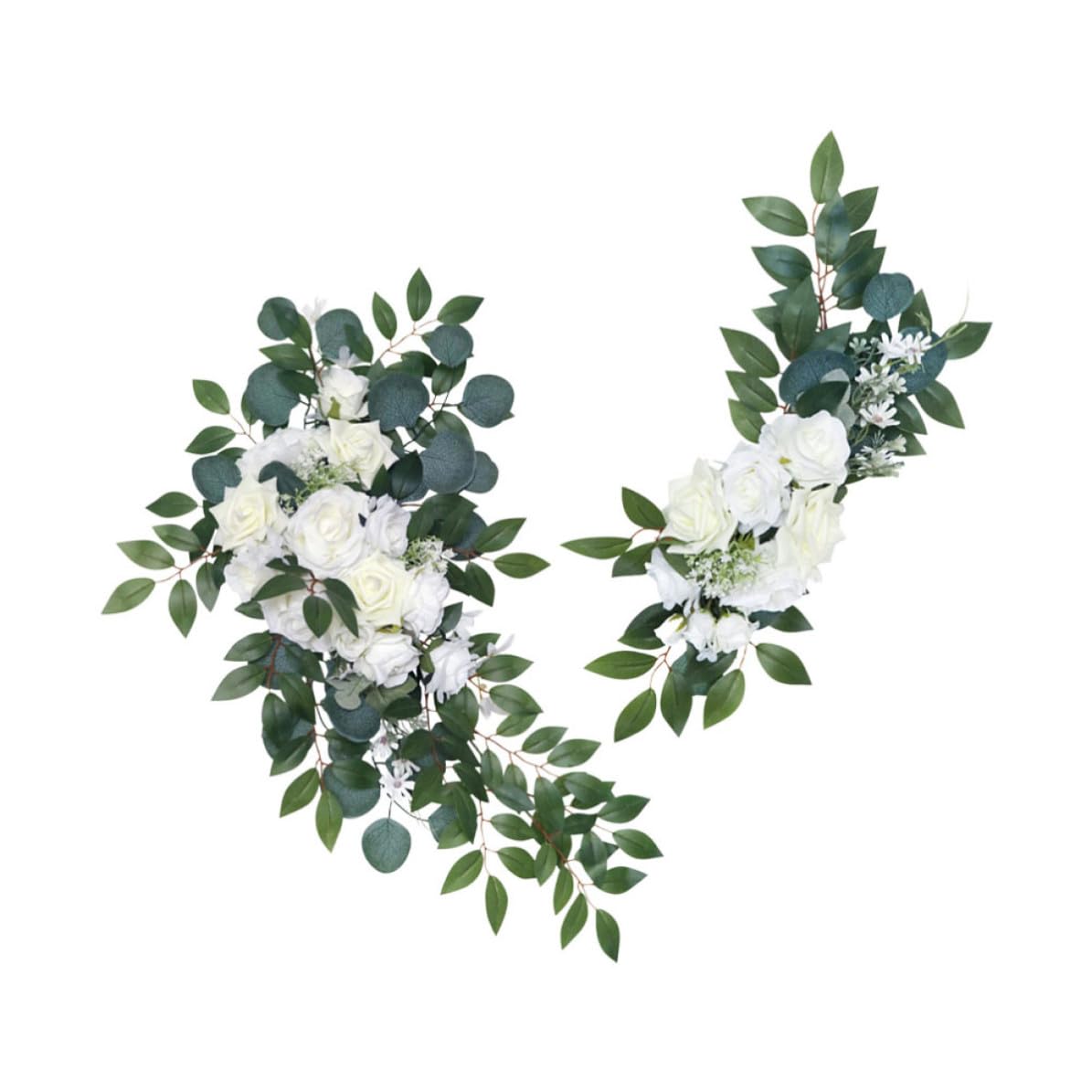 Zerodeko 2 Pezzi Fiori Artificiali Decorativi Verdi in Plastica