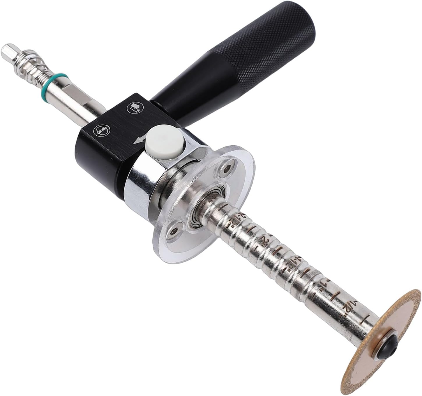 Eujgoov Inside Pipe Cutter, 4 Inch Scale Adjustable Depth for PVC ABS Plastic Pipes, with Stainless Steel Handle Carbide Blades, for Plumbing HVAC Exhaust Repairs