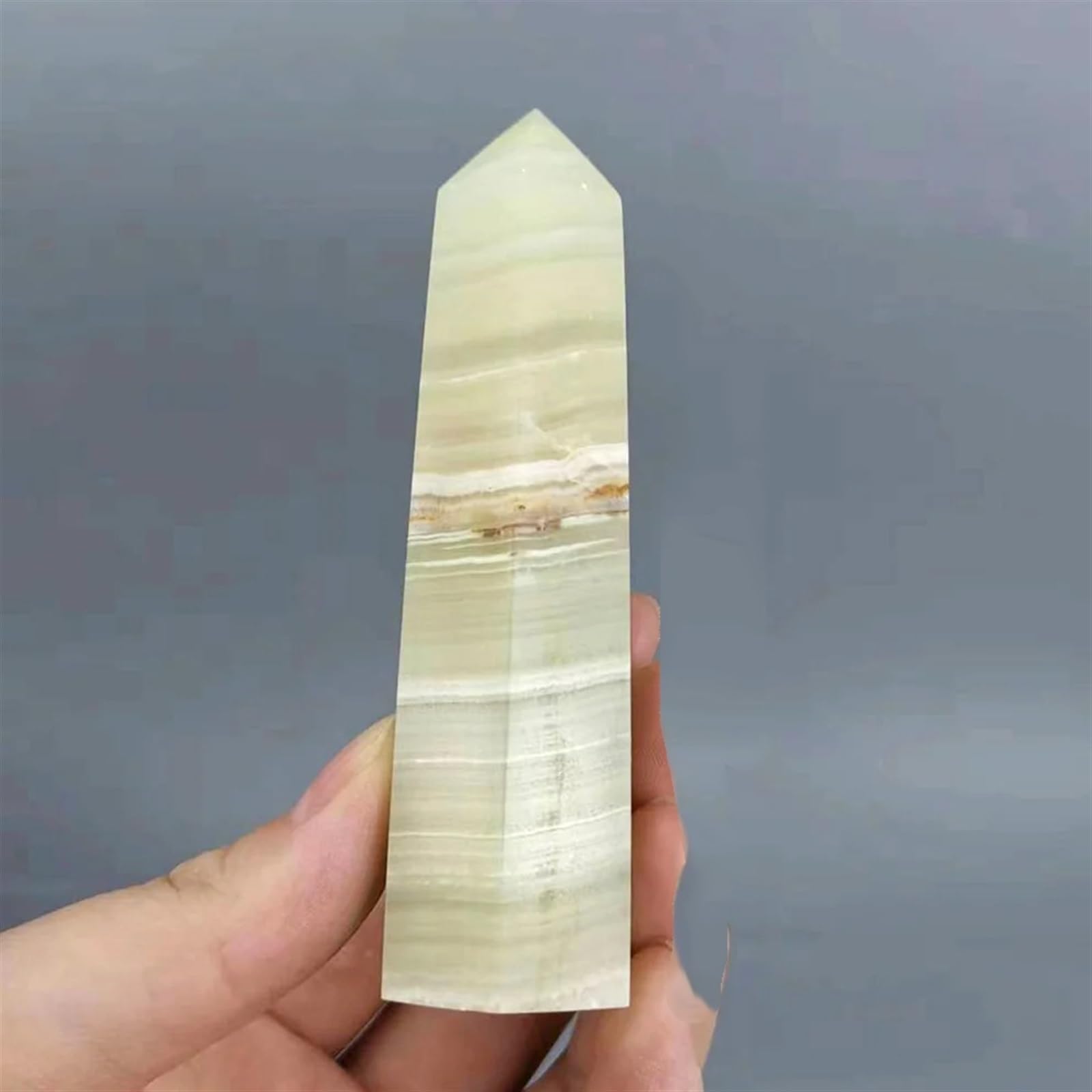 AUOQKQUT Crystal Stone Afghan Jade Column Single Point Quartz Tower Home Decoration Collection Gifts Ornaments