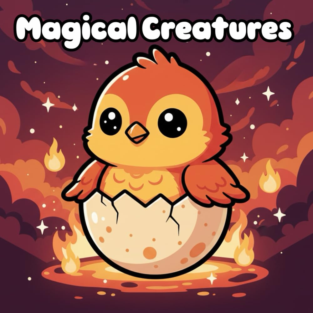 Magical Creatures and Mythical Beings Coloring Book: Explore a world of cute monsters, brave dragons, graceful mermaids, and legendary beings. Relax ... offering fun and stress relief for all ages.