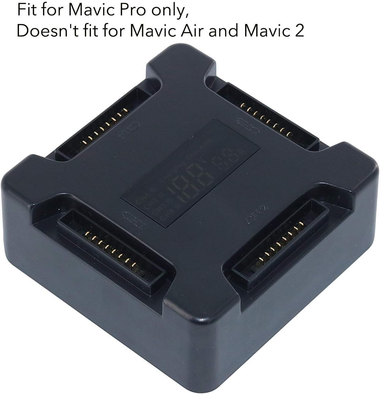 Fstop Labs Accessories for DJI Mavic Pro/Platinum 4 in 1 Rapid Battery Charger Smart Multi Battery Intelligent Charging Hub with Charge Indicator LCD Display
