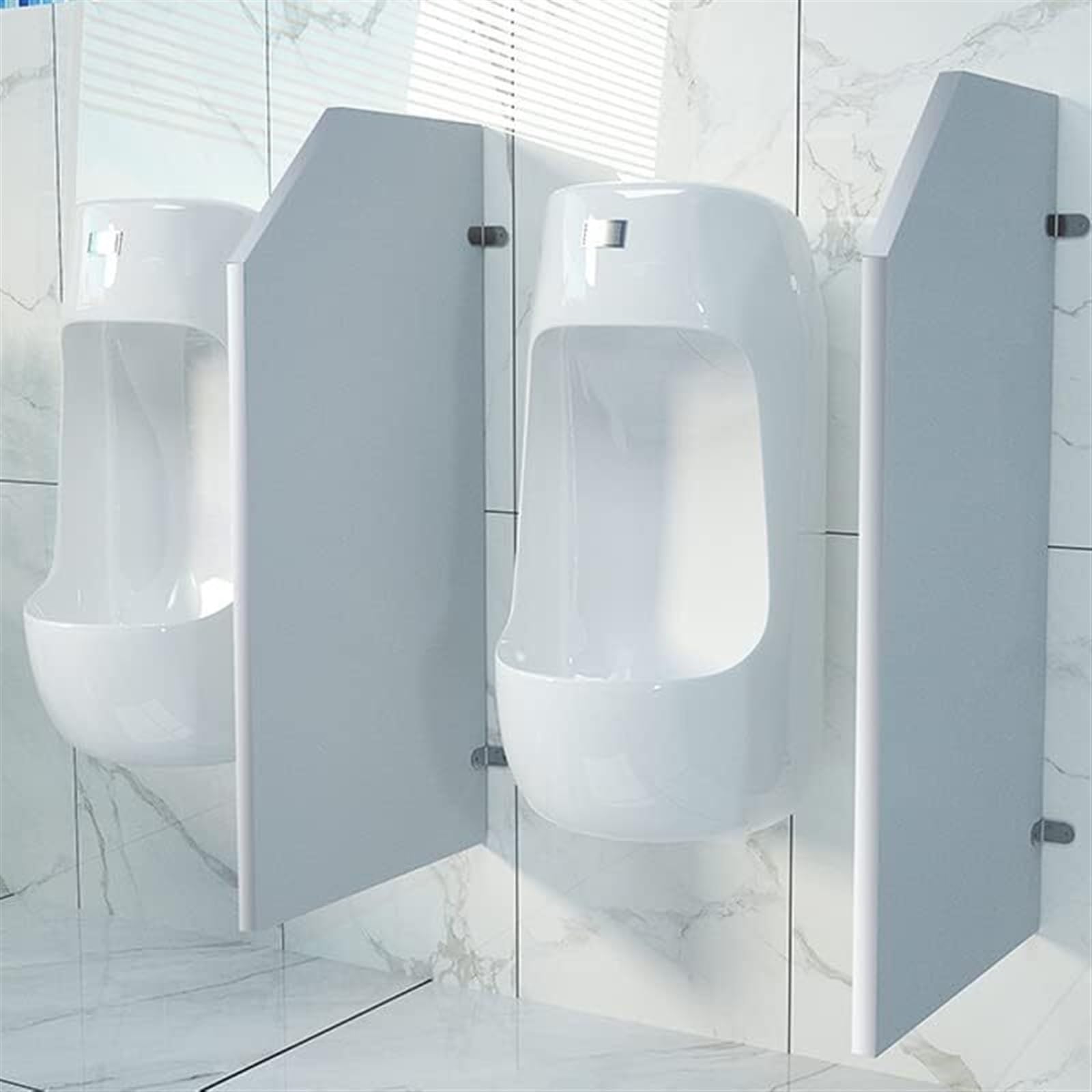 BKSXSOP Urinal Partition, Wall-mounted Privacy Screen Baffle, Toilet Divider for Schools, Kindergartens, Shopping Malls, Public Places