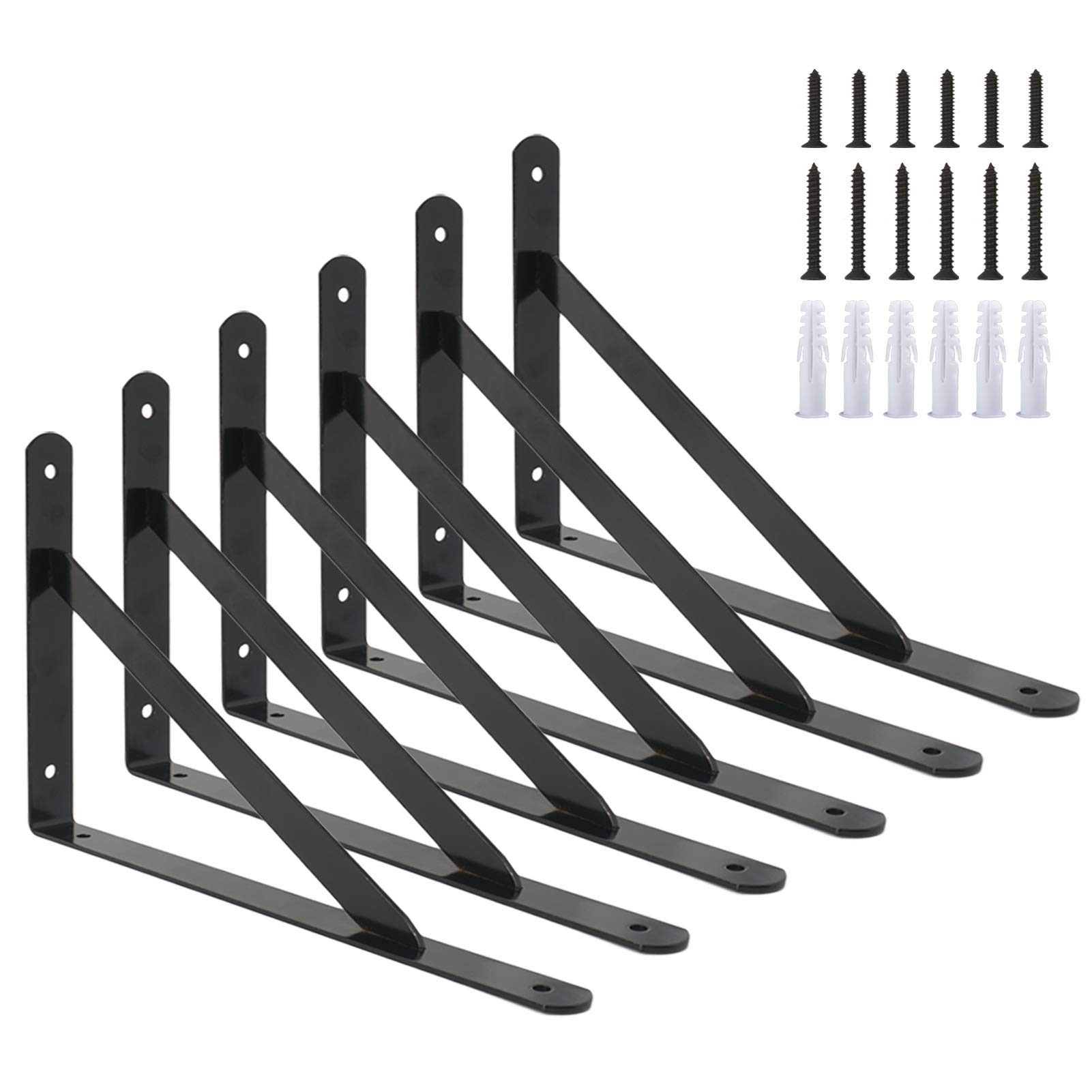 Buy Ouvin Wall Shelf Brackets 6 Pack Triangle Shelf Brackets for
