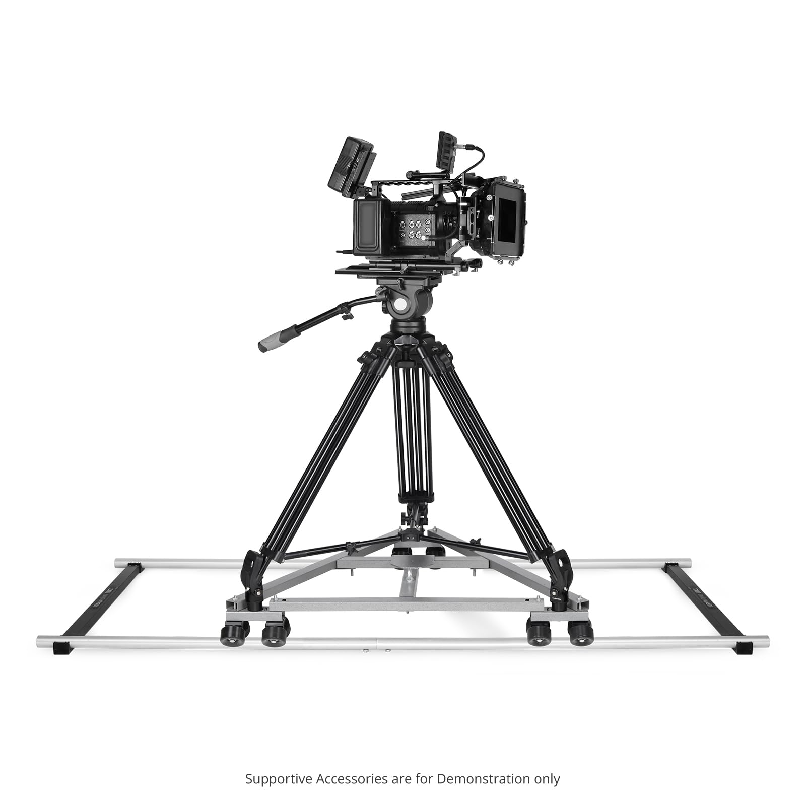 PROAIM Pie de púas Plataforma rodante Swift. Compatible con trípodes con Dos pies de púas. Carga útil de 159 kg / 350 LB (P-SPK-FT)