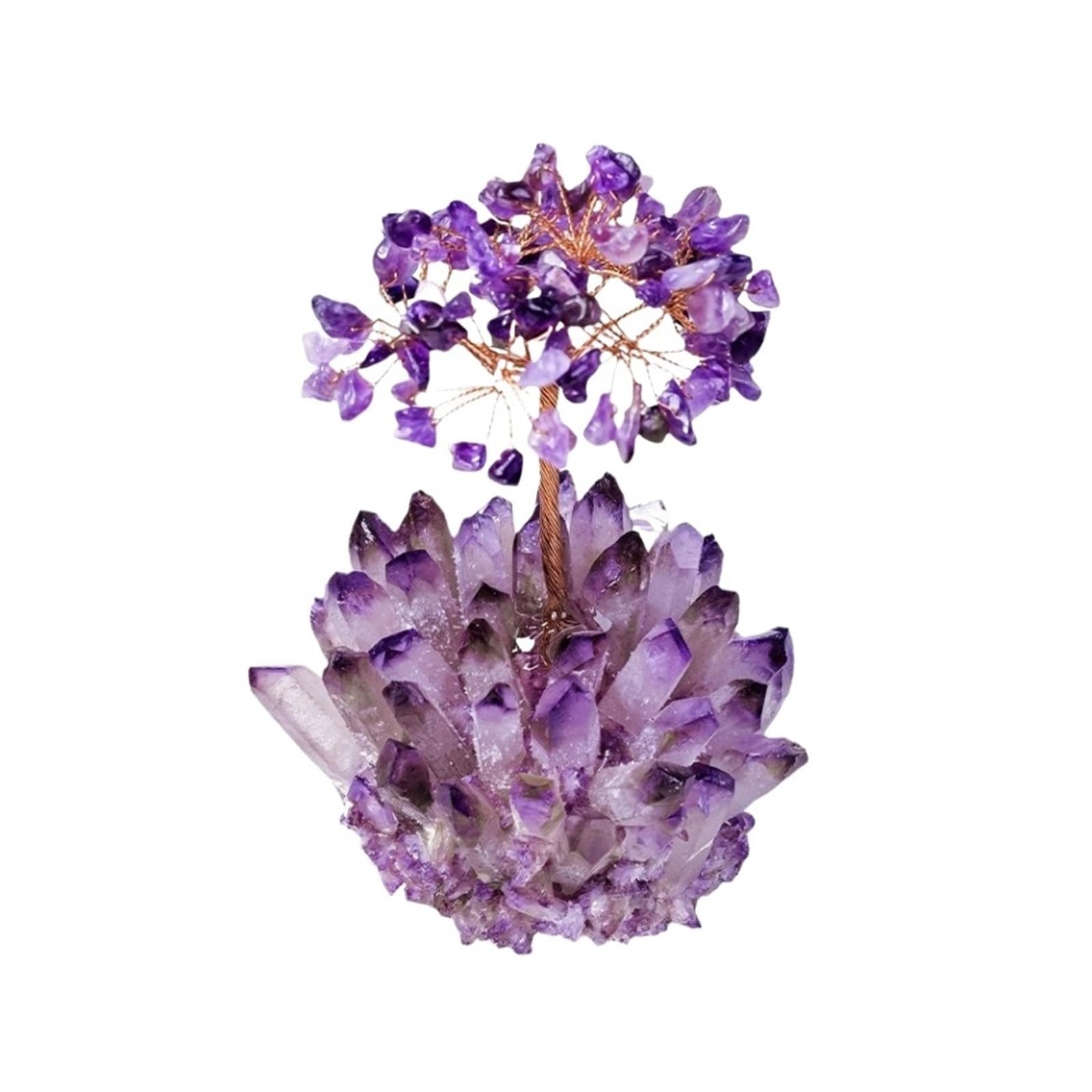 crystal tree， Crystal Money Tree Crystals Base Ornament For Wealth And Luck For Home Office Decoration Fengshui Decorations