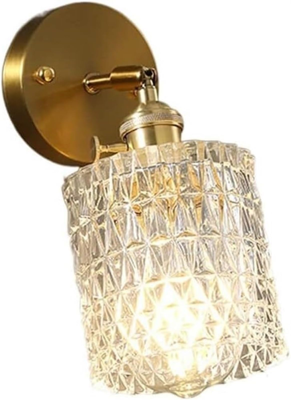 ASerZenith Led Wall Sconce, E27 Hotel Wall Lamp Corridor Balcony Wall Light Copper Bedroom Living Room Lamp Western Restaurant Wall Lamp