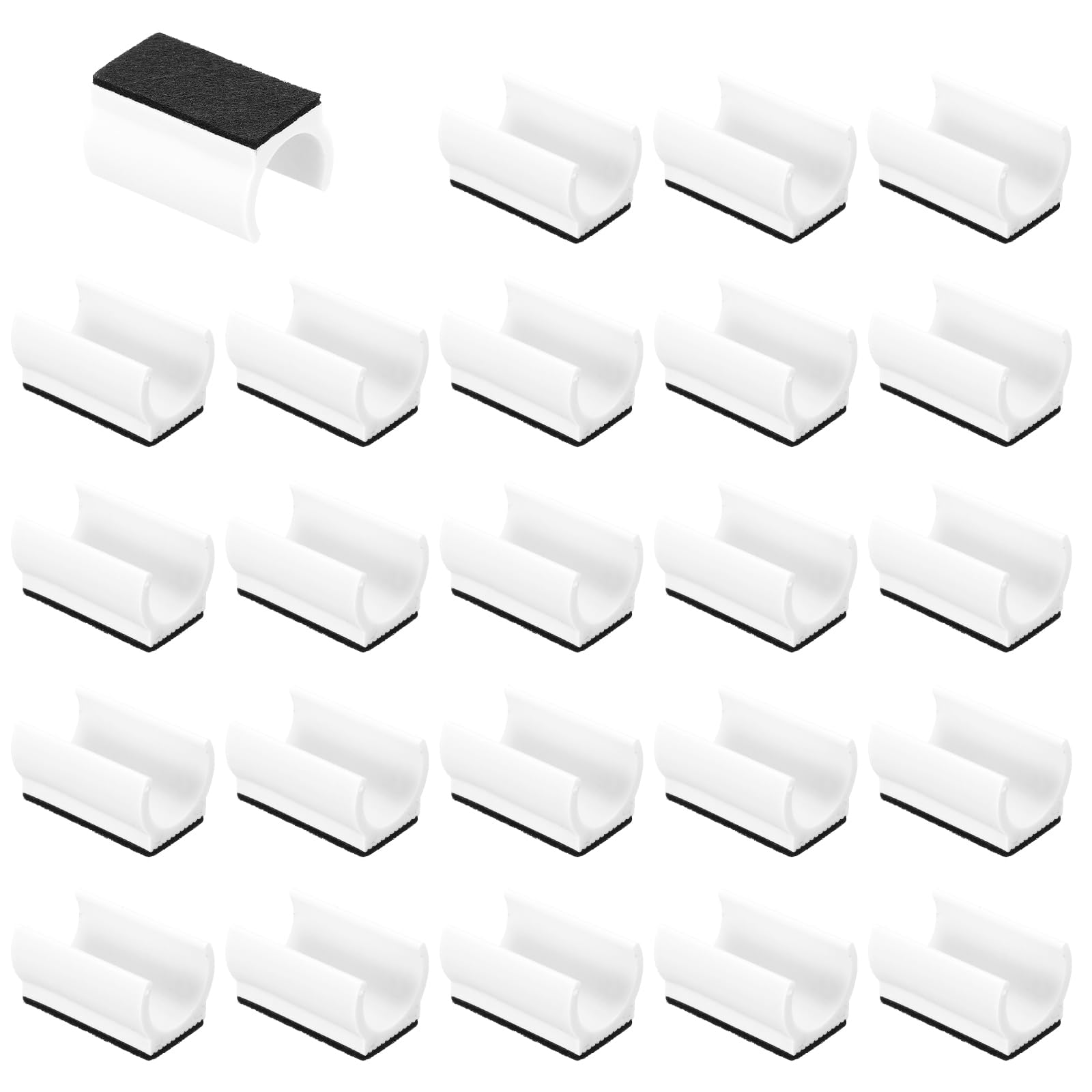 PATIKIL 24pcs Rectangle Chair Leg Cover with Felt Pad