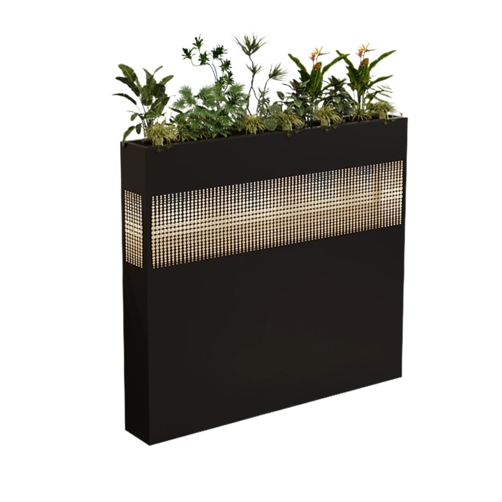ZTHYSHOZ Large Outdoor Planter Box Partition Flower Trough Splicable Landscape Barrier Planter Box