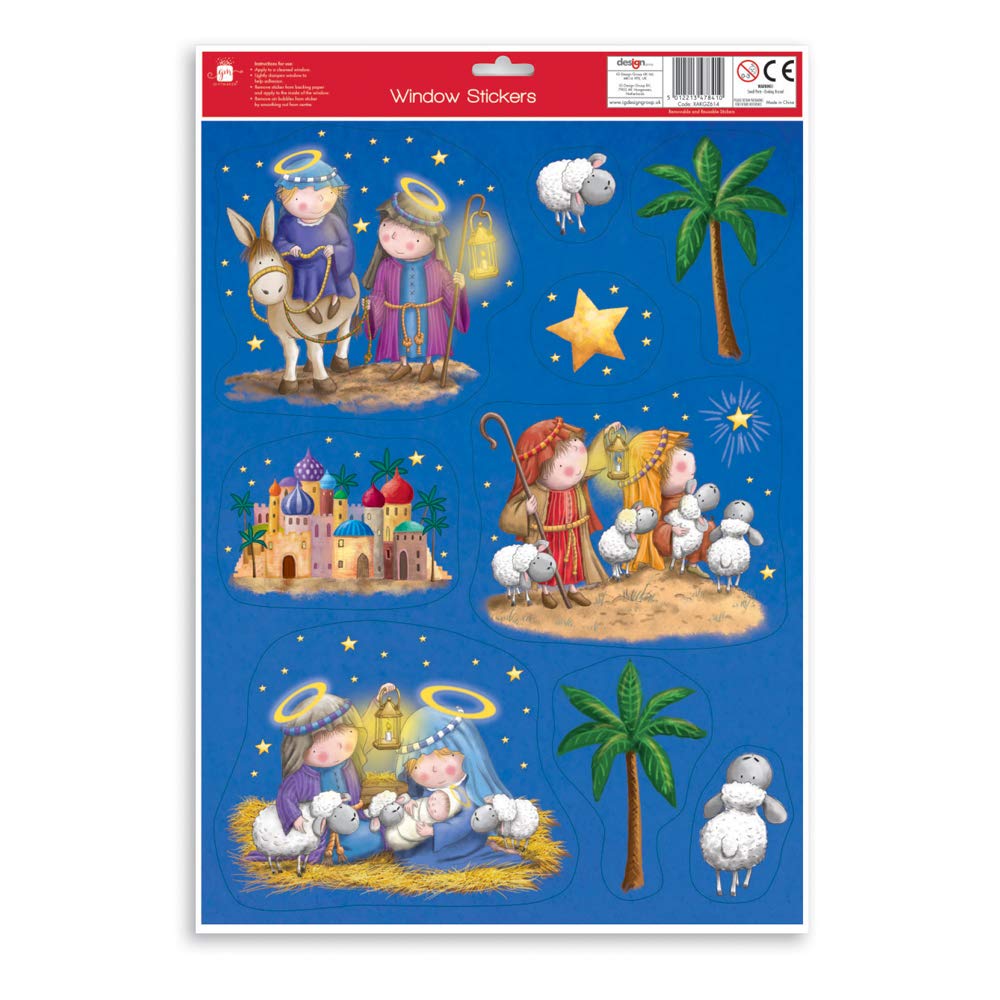 DesignGroup Christmas Stickers, Multi, Small