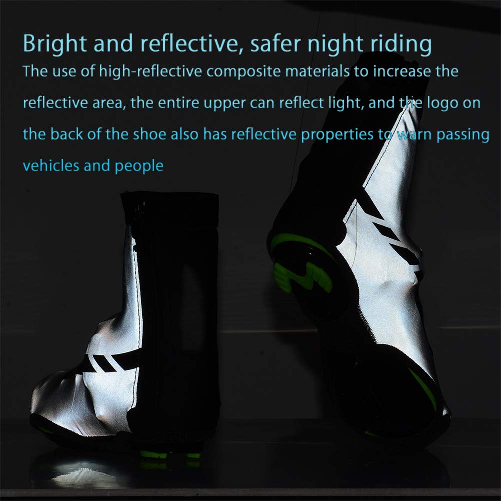 Vélo Couvre-Chaussures de vélo Couvre-Chaussures, Hommes Femmes Route de Montagne Couvre-Chaussures de Cyclisme, Couvre-Chaussures à glissière antidérapant, Protecteur de Bottes de Pluie