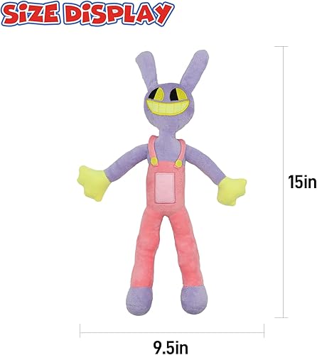 Miniatura 5 de 4 piezas de peluche de circo digital, juguetes de peluche de circo digital, muñeca de peluche suave para fanáticos del juego, muñeca de peluche