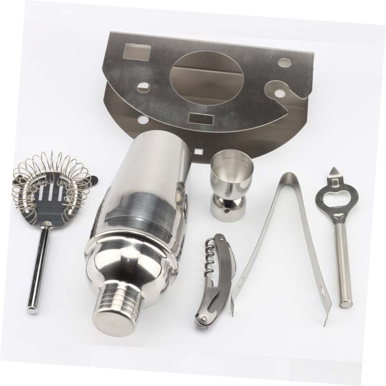 12 pezzi Shaker Cocktail in Acciaio Resistente con Kit Attrezzi per Barman Mixer per Preparare Drink Professionale per Bar Ristorante Pub Casa