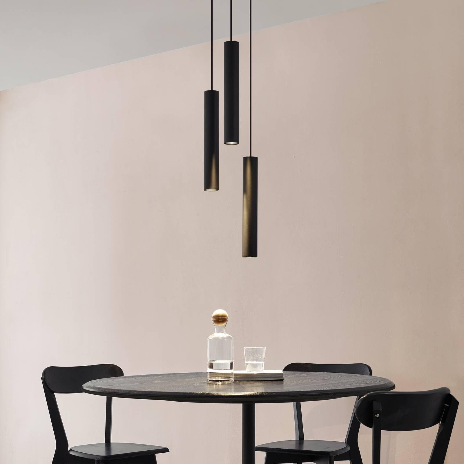 Lindby Lampada a sospensione dimmerabile (Moderno) colore Nero, in Metallo ad es. Soggiorno & Sala da pranzo lampada soffitto plafoniera illuminazione
