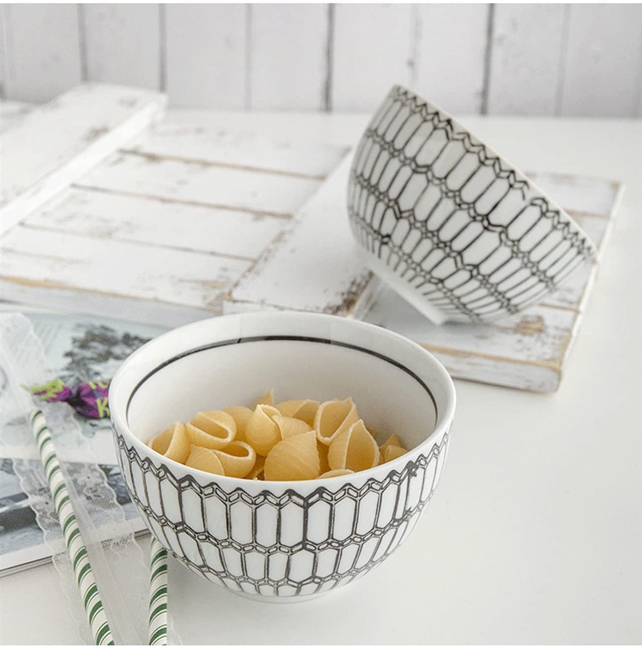 Puchar sałatka owocowa miska płatki śniadanie bowl home bowl kreatywny ceramiczny osobowość gospodarstwa domowe jedzenie miski stołowe pojedynczy ramen deser puchar owsiany