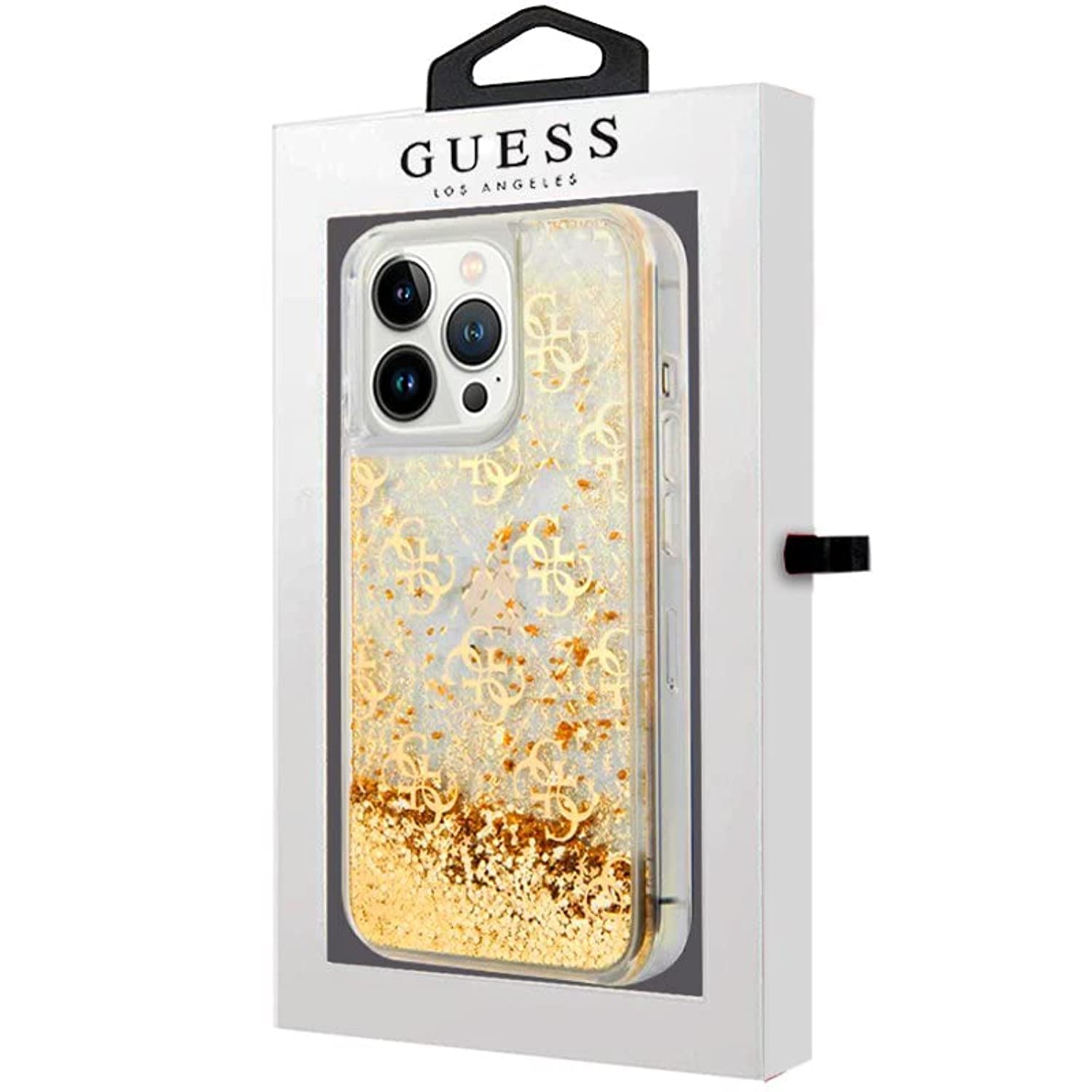 CG MOBILEGuess Liquid Glitter Case 4G Pattern For Iphone 13 Pro (6.1") - Gold