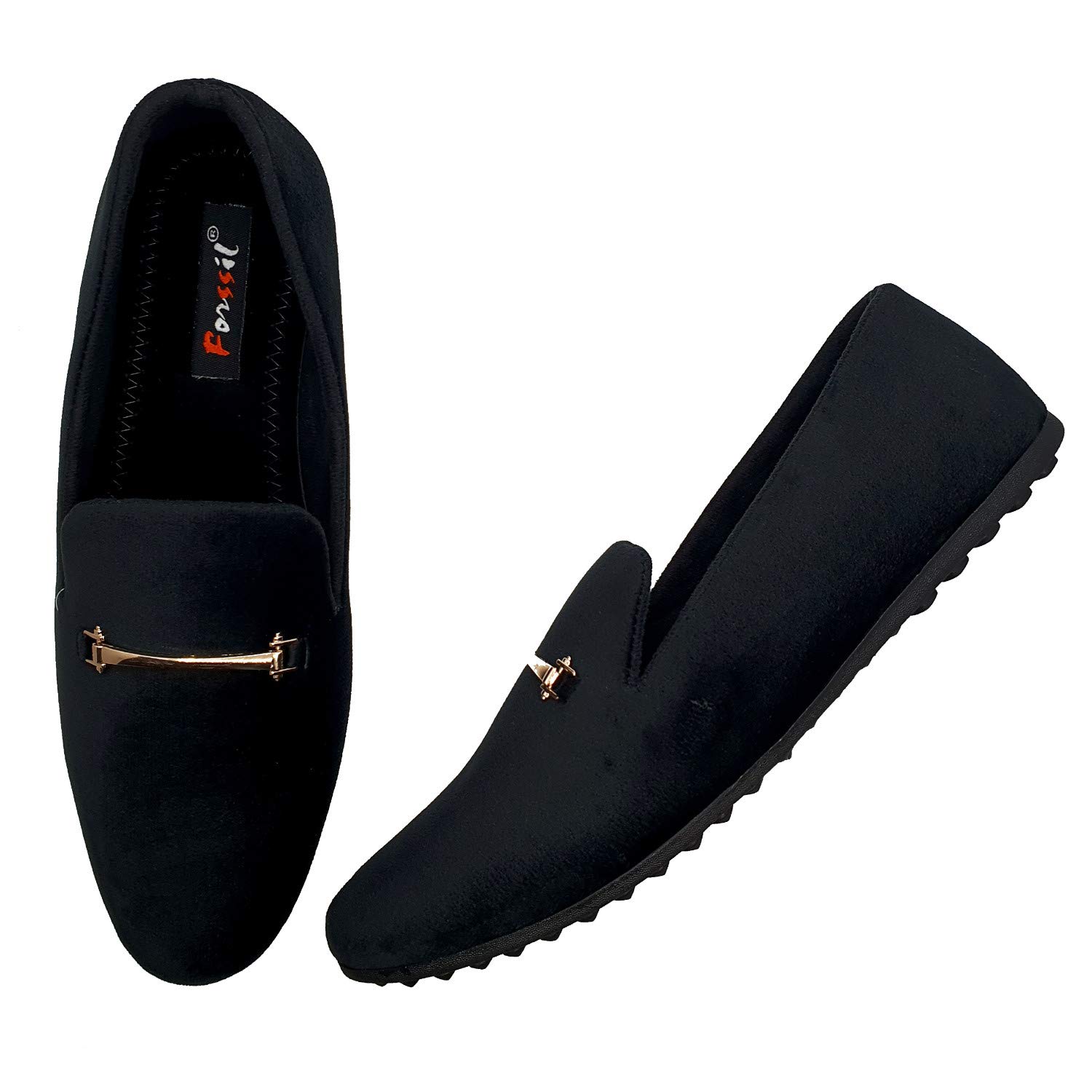 forssil Present Velvet Designer, Comfortable and Amazingly Stylish Loafer and Formal Shoe Specially Design for Men and Boys (FSL-1107) Black-picture-16