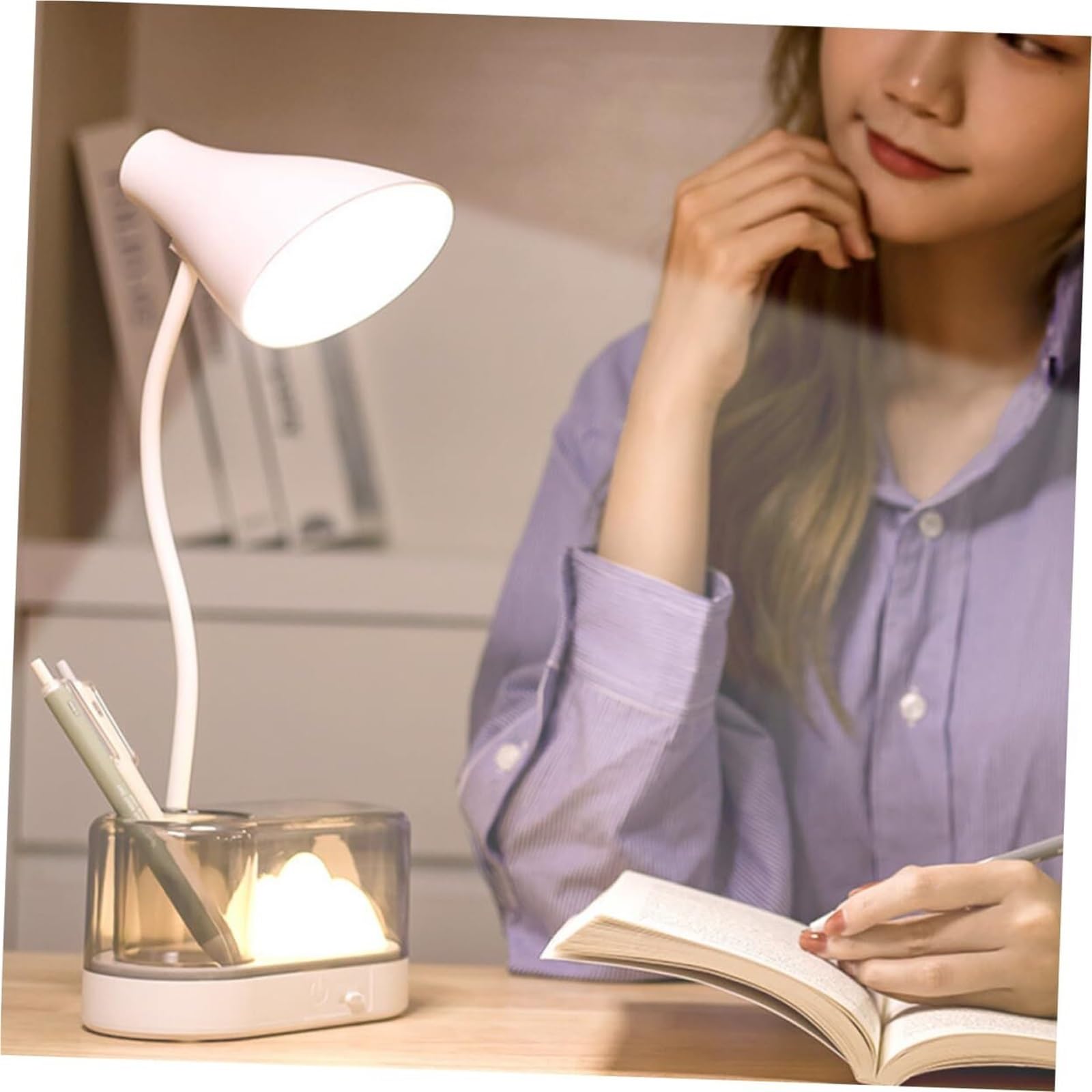 Lampy Biurkowe Pielęgnacji Nowoczesna Lampa Stołowa Z Ładowaniem Przez USB, Lampka Do Czytania Na Biurku LED, Ściemnialna Nauki