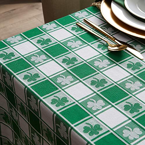 DII Tablecloth, Cotton, Shamrock Check, 52x52, 52 x 52 inch (Square) - Image 4