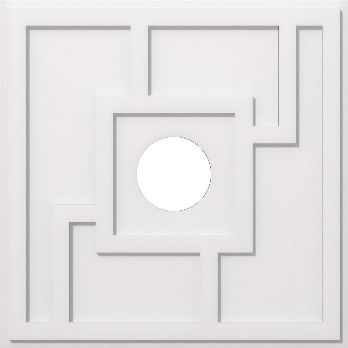 Ekena Millwork CMP14KX-03000 Knox Architectural Grade PVC Contemporary Urethane Ceiling Medallions 14"OD x 3"ID x 4 3/4"C x 1"P — Amazon image 16