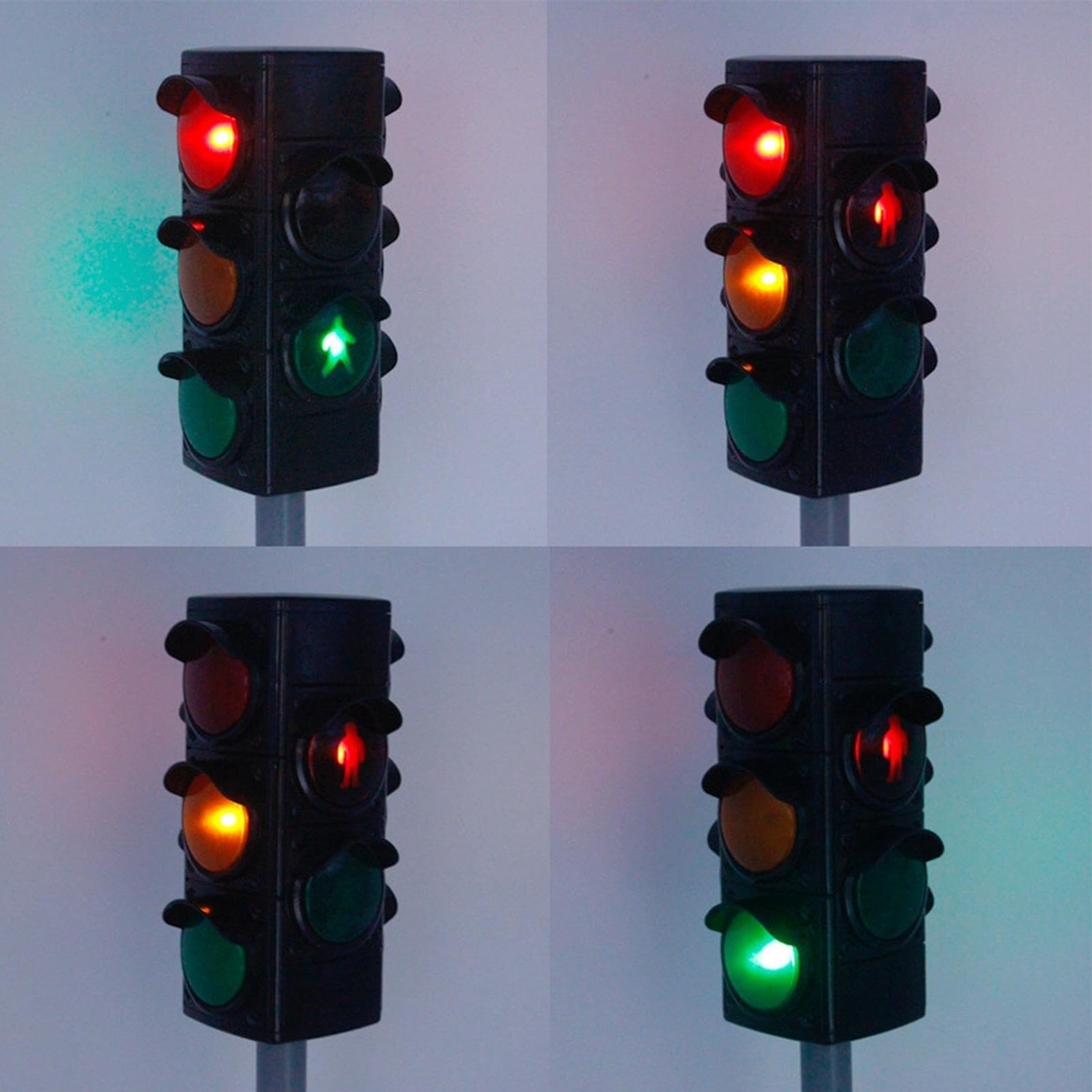 Semáforo Infantil 72cm con Luces y Sonidos, Juguete Educativo Interactivo para Niños