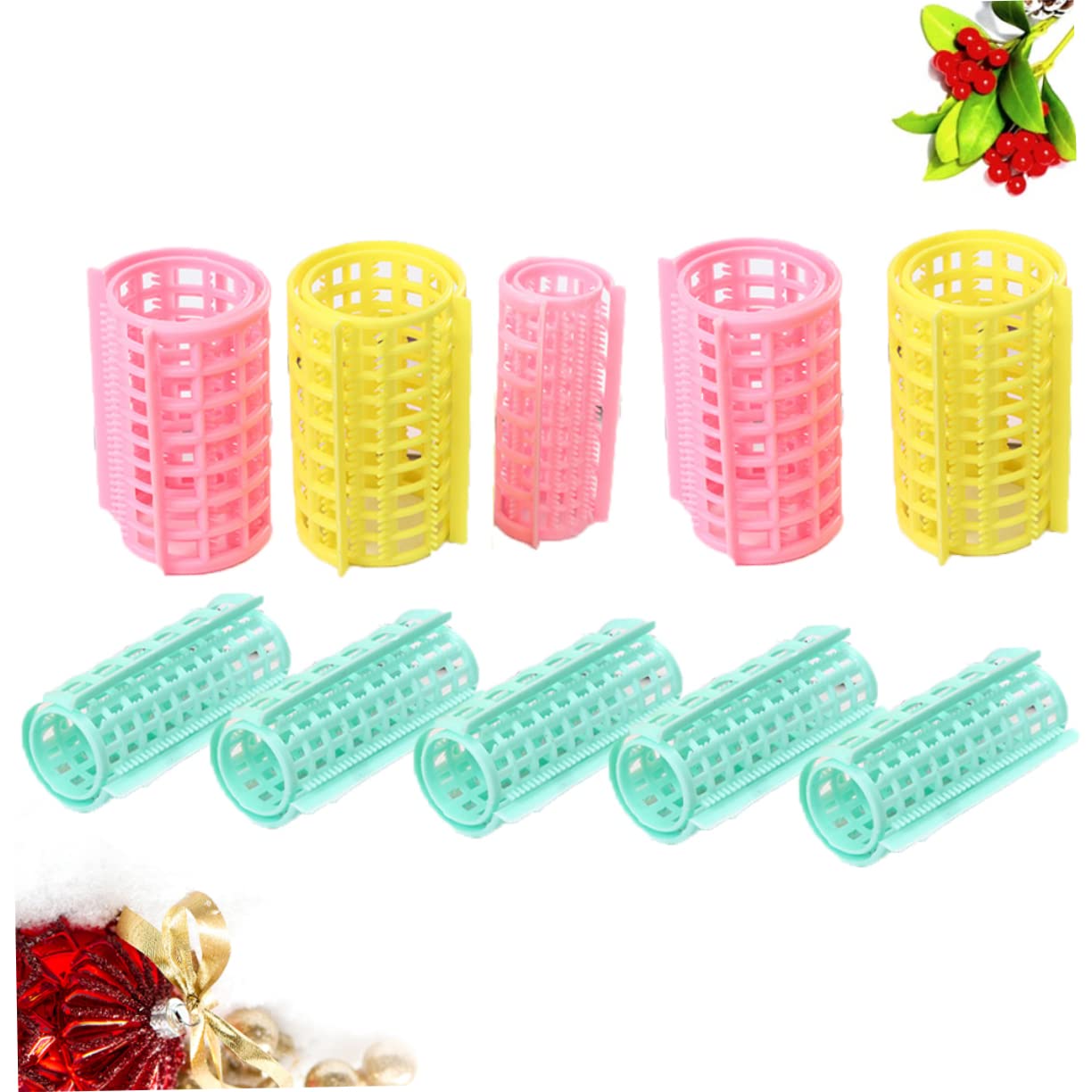 Beaupretty 36 Bigoudis à Cheveux en Plastique, Outils de Coiffure Auto-agrippants, Faciles à Utiliser sur Cheveux Secs, Humides Mouillés, Maison et L'hôtel Plusieurs styles