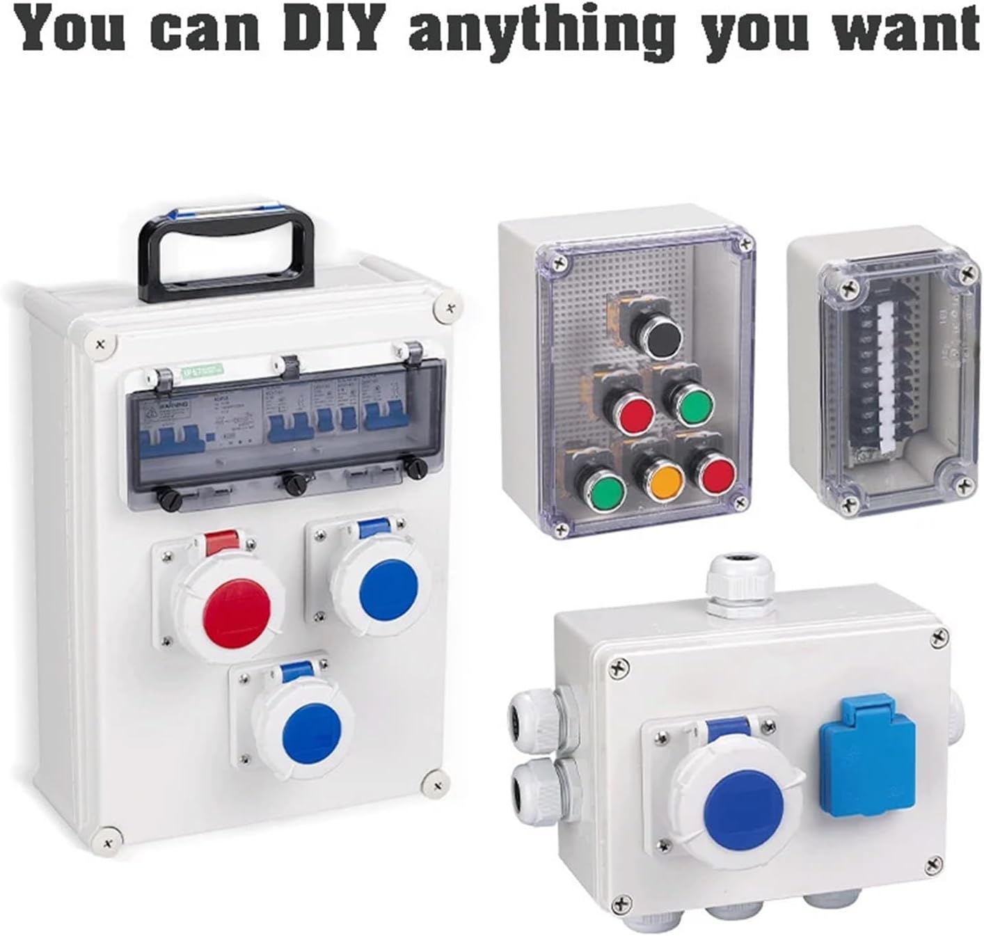 ジャンクションボックス F型透明ボックス 屋外ボックス 屋外接続箱 ABS樹脂端子シールスイッチボックス(200-120-75mm)