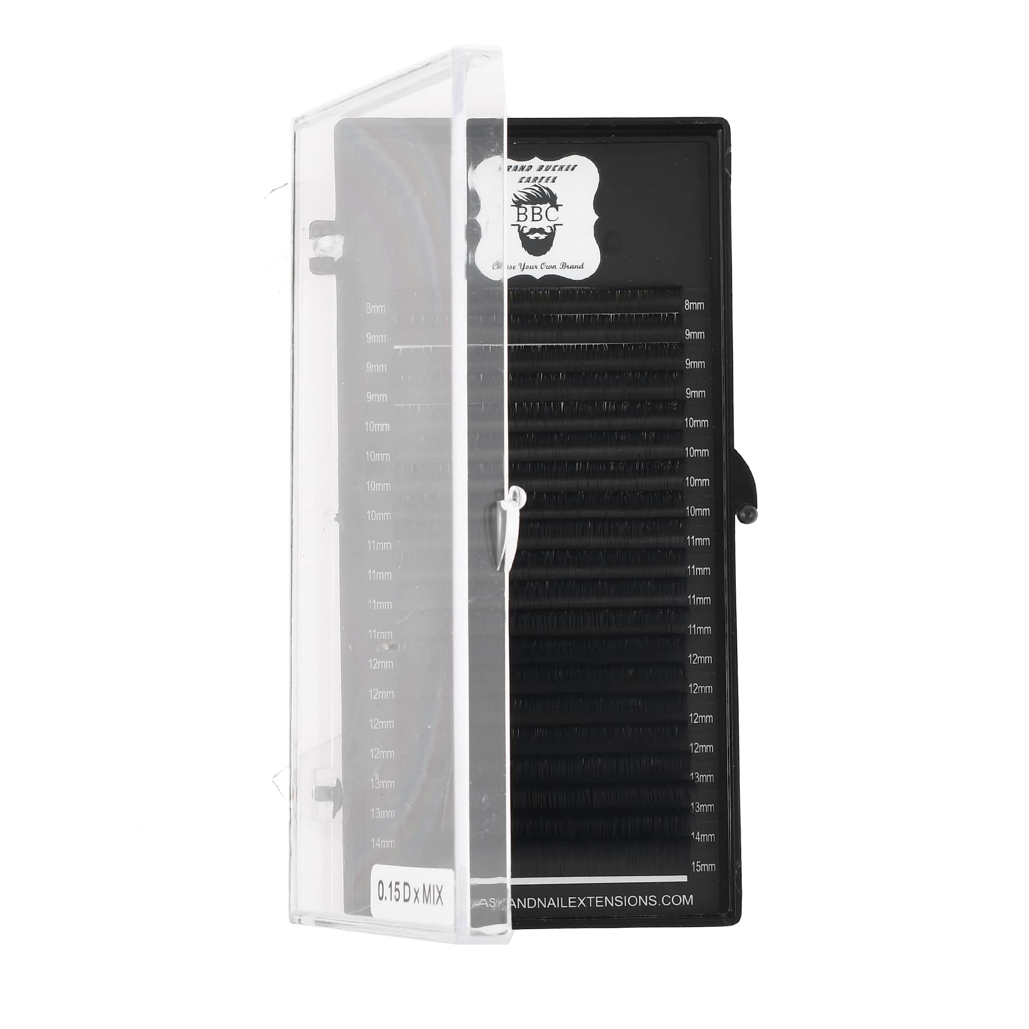 Classic Dcurl-0.15mm Thikness-8-15mm Mix Length Eyelash Extensions 20 Rows Tray Black Semi-Permanent Eyelashes Extensions Lash-picture-34