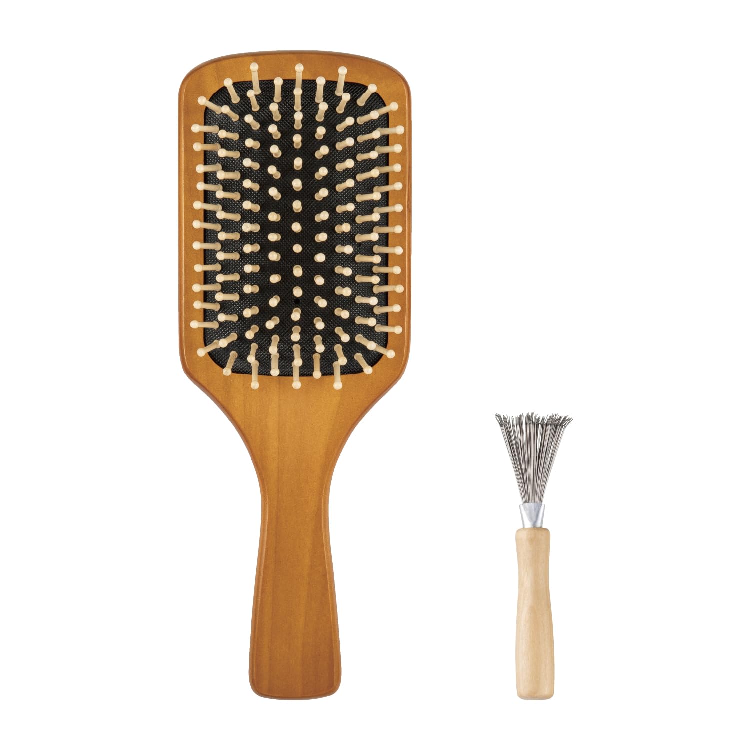 Amazon | 貝印 姫椿のパドルブラシ+ヘアブラシのお掃除ブラシ セット
