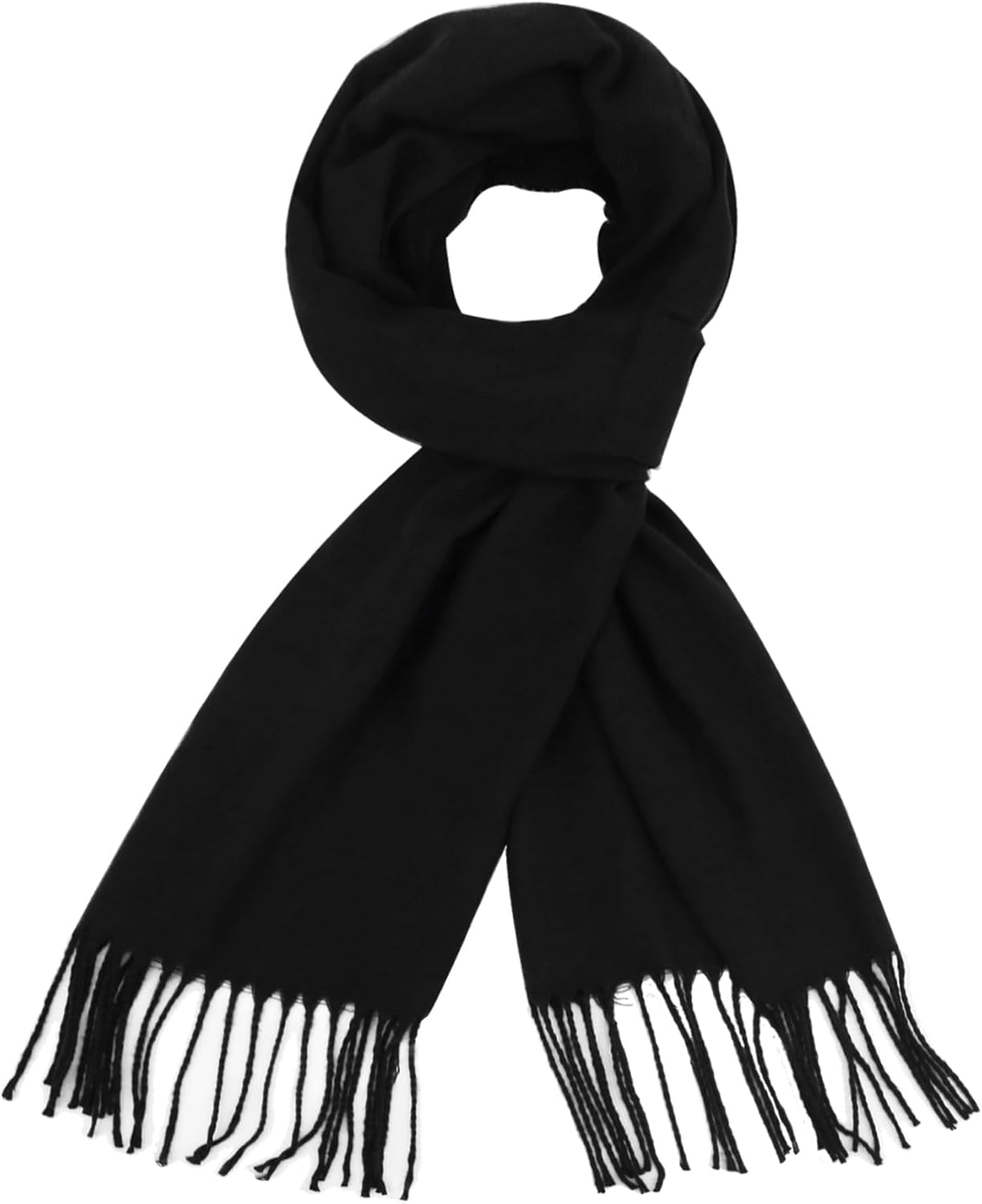 Plaid Scarf for Women Men, Lightweight Classic Tartan Tassel Scarves Fashion Warm Winter Chunky Scarf Cold Weather